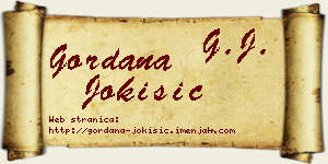 Gordana Jokišić vizit kartica